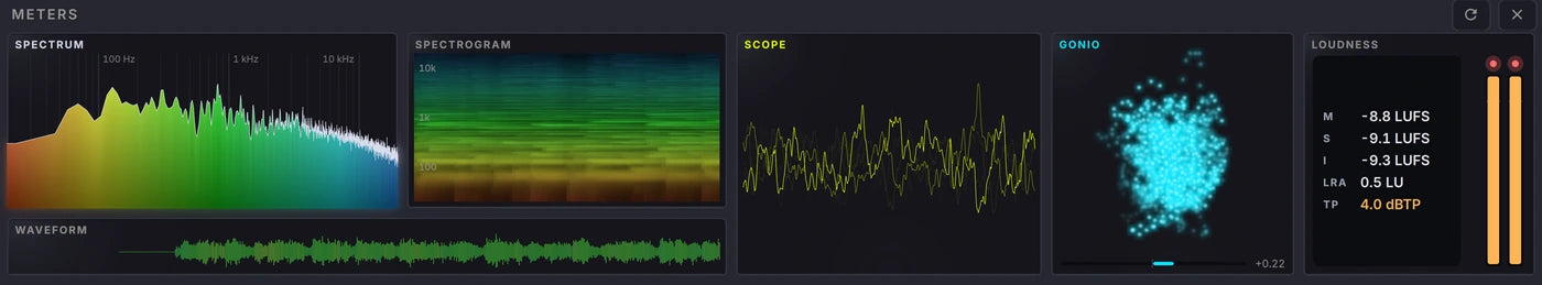 The HYPERCRATE scope and goniometer running on a playing sample