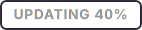 The HYPERCRATE status bar chip reading UPDATING 40 percent