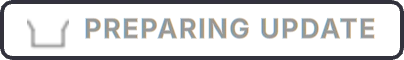The HYPERCRATE status bar chip reading PREPARING UPDATE